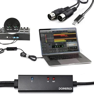 Adattatore tastiera musicale convertitore MIDI 5 pin a USB C Type-C per Macbook Android - Foto 1 di 6