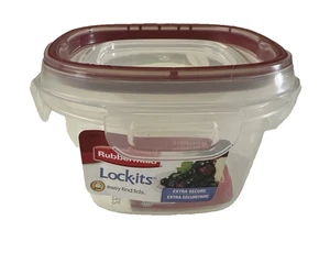 Rubbermaid 2 tazze / 473 ml Lock-Its Contenitore per alimenti con coperchio facile da trovare - Nuovo - Foto 1 di 4