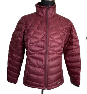 Columbia Titanium Daunenjacke Damen Large Burgundy Full Zip Ultralight Puffer - Bild 1 von 13