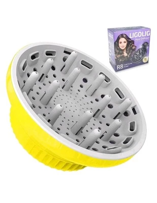 Ligolig Hair Diffuser R8 Fast Drying Power. Yellow. - Image 1 of 4