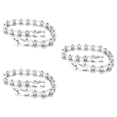  3 Pcs Jungen Armband Armbänder Für Männer Handkette Aus Edelstahl - Bild 1 von 4