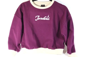 JORDAN Girls Sweatshirt Burgundy/Wine Youth Teen Clothing Jr Size 12-13 NEW - Picture 1 of 4