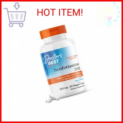 Doctor's Best Benfotiamine 300 con BenfoPure, Ayuda a Mantener Saludable Glucosa Me Foto 1 de 2
