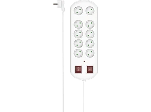 Regleta - Hama 00223163, 10 tomas, 2 m, Blanco - Imagen 1 de 1