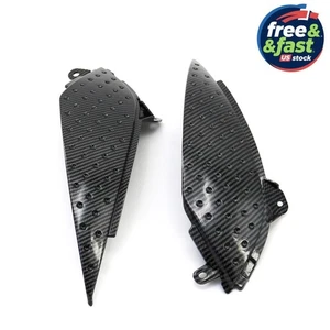 Carbon Fiber Look Side Covers For Kawasaki ZX6R ZX636 2005-2006 ABS Pair - Picture 1 of 12