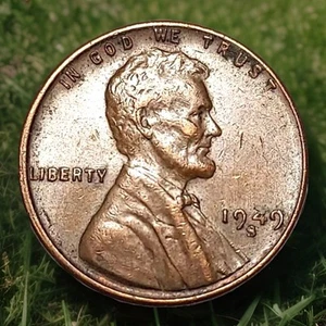 1949-S Lincoln Wheat Cent "Bestes Preis-Leistungs-Verhältnis auf eBay" SCHNELLER KOSTENLOSER VERSAND - Bild 1 von 6