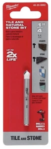 MILWAUKEE 48-20-8992 1/4” Carbide Tipped Bit for Stone, Granite, Ceramic & Glass - Picture 1 of 5