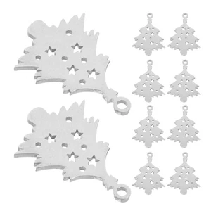  10 Stck. Charms für Hundehalsbänder: Edelstahl Haustier-ID-Anhänger für Hunde und Katzen - - Bild 1 von 20