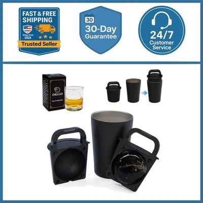 Máquina de cubitos de hielo transparente 2,5 pulgadas acero inoxidable cristal bola grande molde de silicona Foto 1 de 4