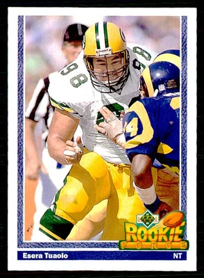 1991 Upper Deck - Esera Tuaolo #635 (RC) - Image 1 of 2