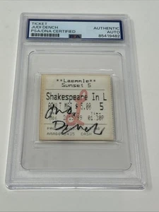 Shakespeare In Love Judi Dench Signed Autograph Movie Ticket PSA DNA - Picture 1 of 3