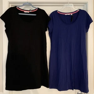 Issac Mizrahi Live! 2 abiti taglia M scollo a scoop manica corta 1 nero, 1 blu navy - Foto 1 di 9