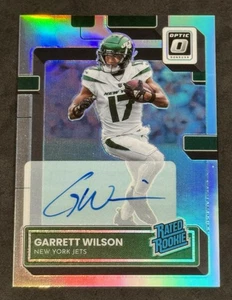 2022 Panini Donruss Optic Garrett Wilson Silver Holo Prizm Rookie Auto 003/125 - Picture 1 of 2