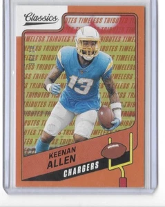 Keenan Allen 2021 Panini Classics Timeless Tributes naranja #98 10/10 - Imagen 1 de 2