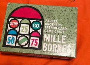 Vintage 1962 MILLE BORNES French Card Game Parker Brothers - rare! - Picture 1 of 6