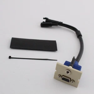 Hubbell IM153815EI Ivory I-Station Plug N' Play 3.5mm Stereo Jack VGA Adapter - Picture 1 of 5
