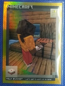 2024 Panini Minecraft GOLD Parallel #109 Milk Bucket /99 RARE - Picture 1 of 2