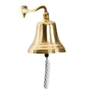 Antique Finish Brass Ship Bell 4 Inches Nautical Maritime Bell Marine Boat Bell - Picture 1 of 5