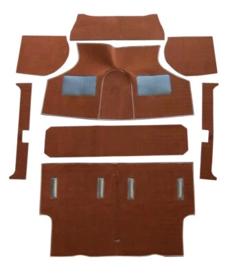 Austin Morris Classic Mini 1969-2000 Complete Replacement Brown Carpet Set - Image 1 of 2