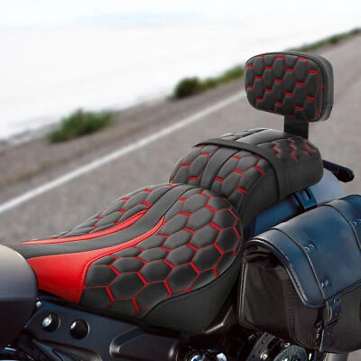 Asiento doble con respaldo apto para Indian Scout Bobber 2018-2024 Foto 1 de 4