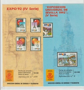 España Expo 92 Sevilla Hojas informativas año 1989-90 (GG-342) - Bild 1 von 1