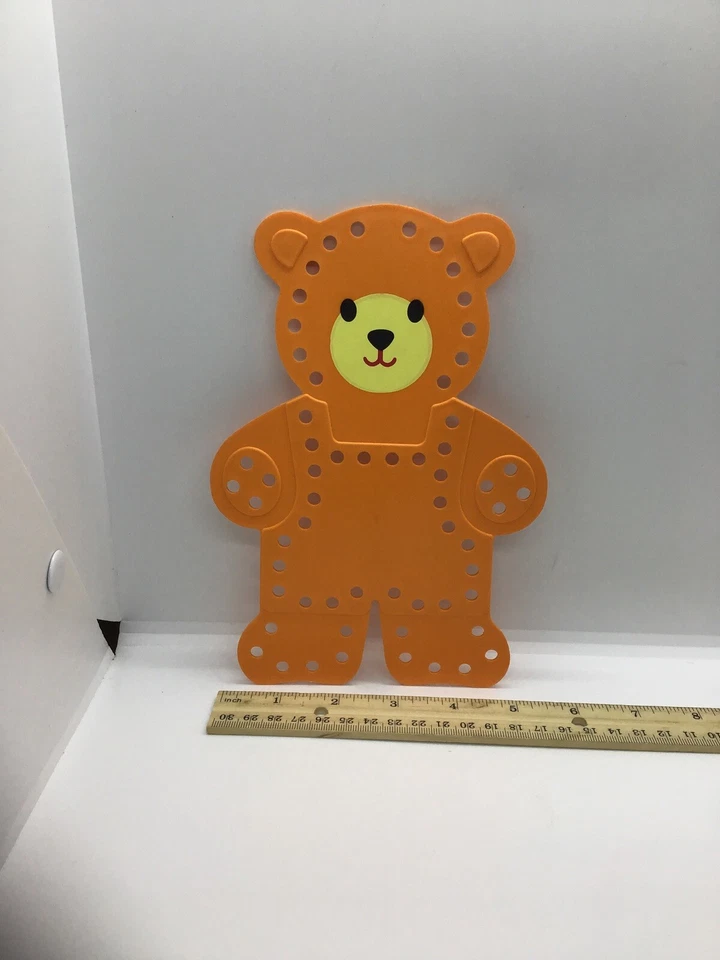 FISHER-PRICE - Vintage PRESCHOOL BEAR LACE UP TRAINING TOY FREE SHIPPING - Image 1 of 2