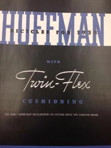 1938 HUFFMAN bicycle CATALOG later version with TWIN-FLEX - Picture 1 of 5