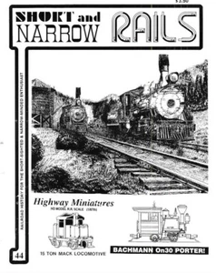 Revista de rieles cortos y estrechos 44 St. Mary's Pennsylvania ferrocarril blanco y negro diésel - Imagen 1 de 8