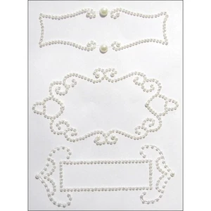 Quiero 2 Chatarra - Nestabilities Autoadhesivo Bling ¡Preciosas Pegatinas Perlas Blancas! - Imagen 1 de 1