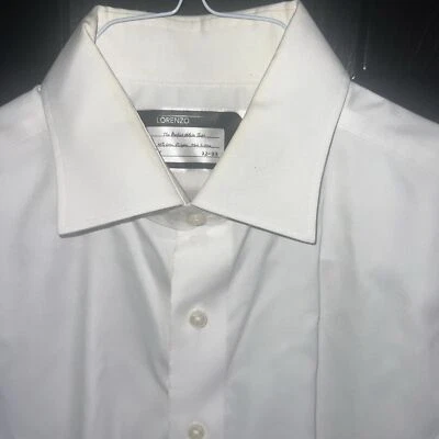 LORENZO OUMO The Perfect White Shirt Button Down Long Sleeve sz 16x32/33 Collar - Image 1 of 3