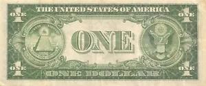 USA $1 Silver Certificate Series of 1935 A Block X-A Circulated Banknote ZA - Picture 1 of 2