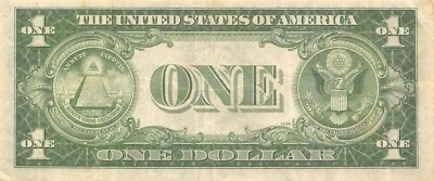 USA  $1  Silver Certificate  Series of 1935 A  Block X-A  Circulated Banknote ZA - Image 1 of 2