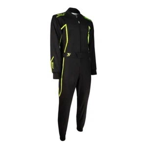 Kart-Overall IMOLA RS2 - Hochwertiger Kartoverall Cordura - schwarz/neongelb - Picture 1 of 6