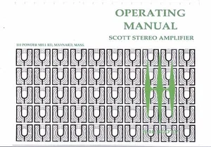 Scott Bedienungsanleitung user manual owners manual für Model 222 D Copy - Picture 1 of 1