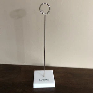 Soporte para letreros Lancome Paris de 11" para exhibición de tienda señalización publicitaria raro - Imagen 1 de 5