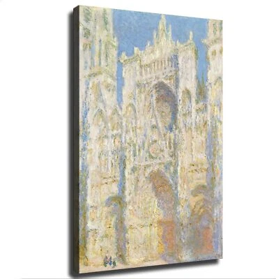 Póster pintura catedral de Rouen por Claude Monet arte en lienzo arte decorativo de pared Foto 1 de 4