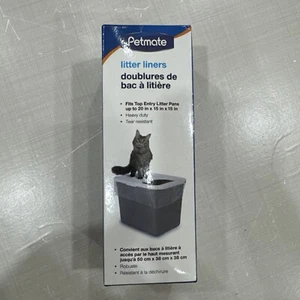 Petmate Top Entry Litter Pan Liners 8 count, New Open Box - Picture 1 of 5