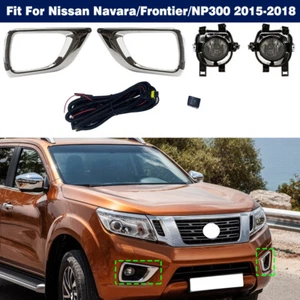Fog Lamp Light W/ Cover Wire Kits For Nissan Navara / Frontier / NP300 2015-2018 - Foto 1 di 9