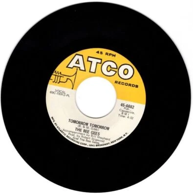 Bee Gees - Tomorrow Tomorrow / Sun in My Morning 7" 45 RPM Single - Image 1 of 4