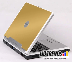 GOLD Vinyl Lid Skin Cover Decal fits Dell Inspiron 6000 Laptop - Picture 1 of 1