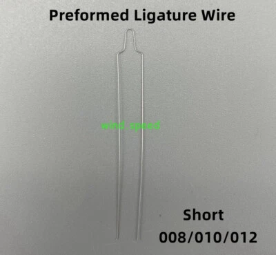 Dental Orthodontic Preformed Ligature Wire Stainless Tie Short Type 008 010 012 - Image 1 of 4