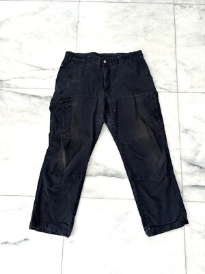 Men’s Cargo Pants 38x32 Navy Blue Distressed Baggy Utility Gorpcore Hiking - Image 1 of 4