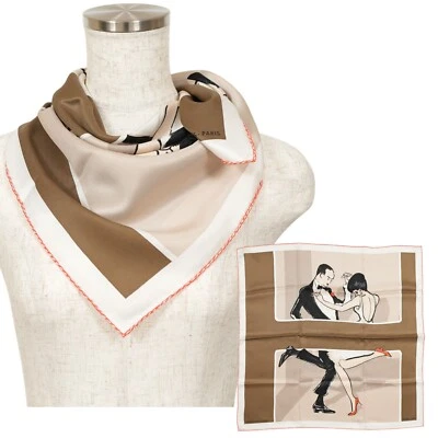 Hermes "SWINGING SAINT-GERMAIN" Carre 70 Silk 100% Scarf Vintage Rare Cleaned - Image 1 of 4