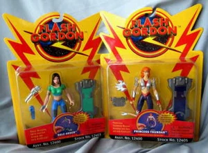 Playmates Vintage Flash Gordon Dale Arden & Princess Thundar Action Figures - Picture 1 of 4