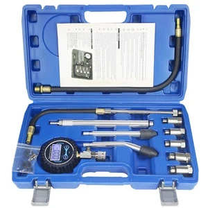 LCD Digital Engine Compression Tester Pressure Gauge Tester Kit 250 PSI Gas Eng - Picture 1 of 7