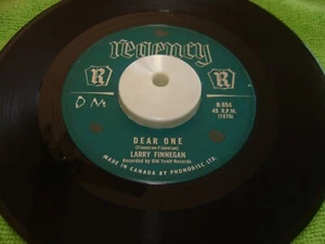 45~ Teen ~ Larry Finnegan ~ Dear One b/w Candy Lips ~ Regency ~ VG ~ 1961 - Picture 1 of 4