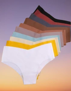 FINETOO 7PCS Women Ultra-thin Underpants Panties Seamless Briefs Sexy V-Waist - Picture 1 of 7