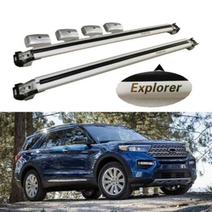 2Pcs Fit for Explorer 2020-2025 Lockable Roof Rail Rack Cross Bar Crossbar - Bild 1 von 9
