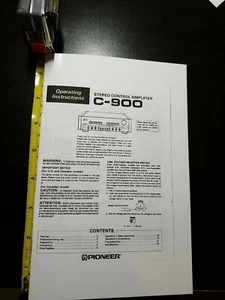 PIONEER C-900/C-90 Operating Instructions Manual - Picture 1 of 2