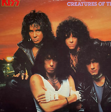 Vtg 1985 KISS Album CREATURES OF THE NIGHT Vinyl NO MAKE UP Cover RECORD Lp OG